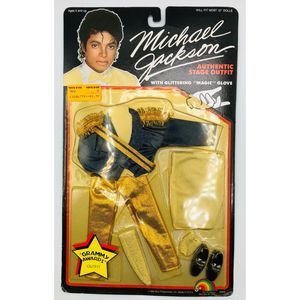 Vintage Michael Jackson 1984 LJN 12" Grammy awards doll outfit carded sealed